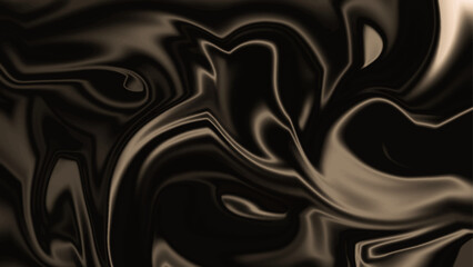 Silver liquid texture. Abstract black marble texture. Digital blurred dark gray background with spread liquify flow for design	