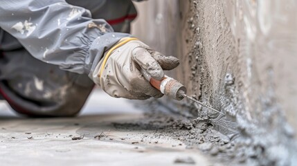 Expert termite injection into walls, professional service ensuring thorough treatment and eradication, clean and efficient process