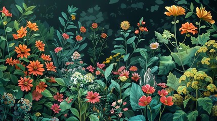 botanical graphics with intricate details, providing gardening illustrations in a photorealistic style for versatile applications