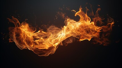 single flame dancing in the air, its tendrils reaching and twisting like a living creature.