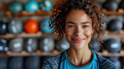 Organizing A Community Fitness Program, An Energetic Social Worker Promotes Physical Activity And Well-Being, Fostering A Healthy And Engaged Community