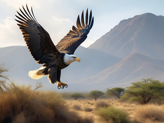 Obraz premium eagle in the wild nature, wildlife photography