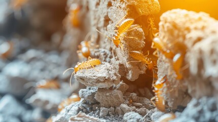 Visual guide to expert termite extermination services, highlighting the use of professional-grade equipment and expertise in a modern home