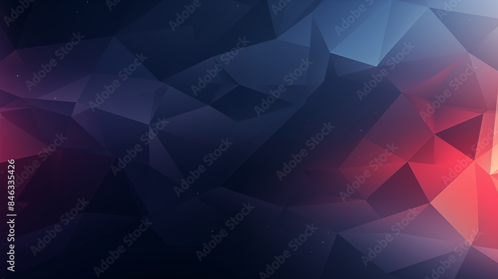 Sticker Abstract Geometric Background with Polygons and Gradient Colors