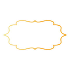 Golden Arabic Islamic Frame. with Minimalist Design Style. Vector Illustration.