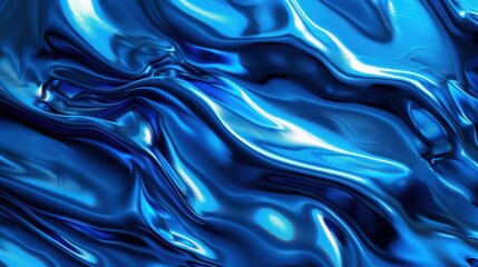 Obraz premium Generate an eye-catching photo featuring a dynamic blue abstract with a smooth motion blur pattern, perfect for enhancing website design aesthetics. 