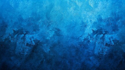 Azure Sky in Freezing Water. Artful Fluid Painting