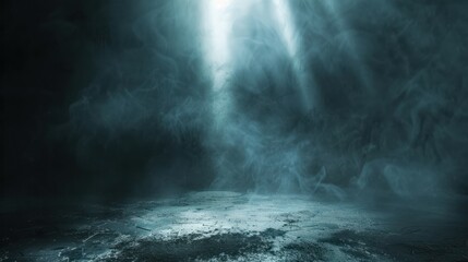Fototapeta premium Generate an immersive image featuring a captivating spot-lit soft grainy background, perfect for creating atmospheric scenes in photography and design. 