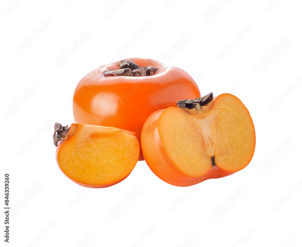 Wall mural fresh persimmon fruit transparent png