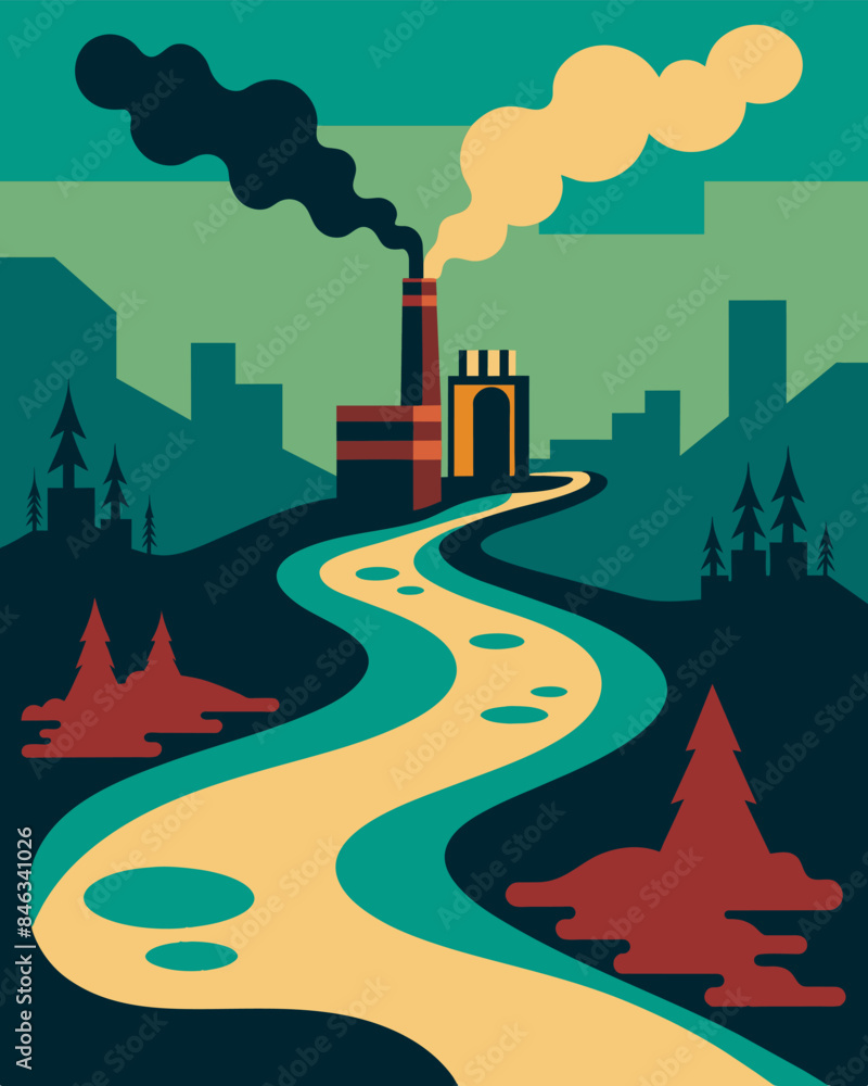 Poster the river once a source of pride and a key component of the regions success now runs murky and pollu