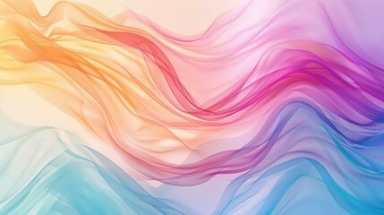 Illustrate the concept of creativity and innovation with a image of a vibrant color gradient wave background, ready to be customized for banner designs. 