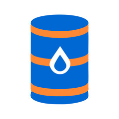 Fototapeta premium Barrel of petroleum, Oil drum container. Barrel with crude oil, Gasoline, diesel, butane 