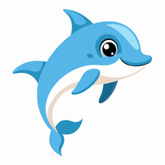 cute dolphin vector artwork illustration svg