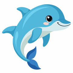cute dolphin vector artwork illustration svg