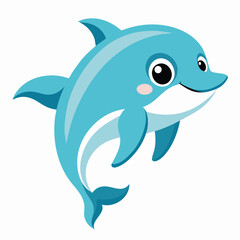 cute dolphin vector artwork illustration svg