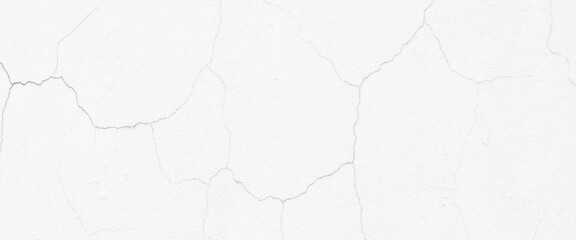 Vector old white grunge concrete wall background with crack texture, cracked wall texture. 