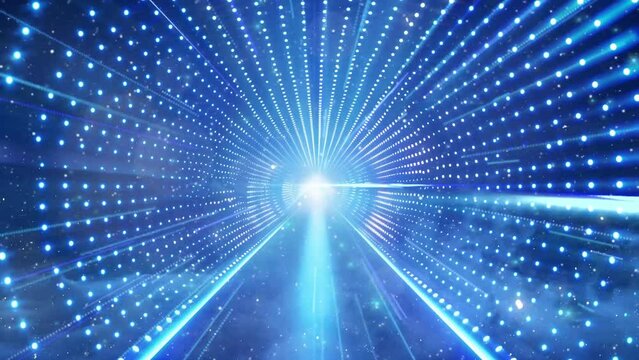 led light illumination glowing tunnel background seamless looping overlay 4k virtual video animation background
