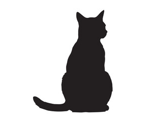 cat silhouette vector