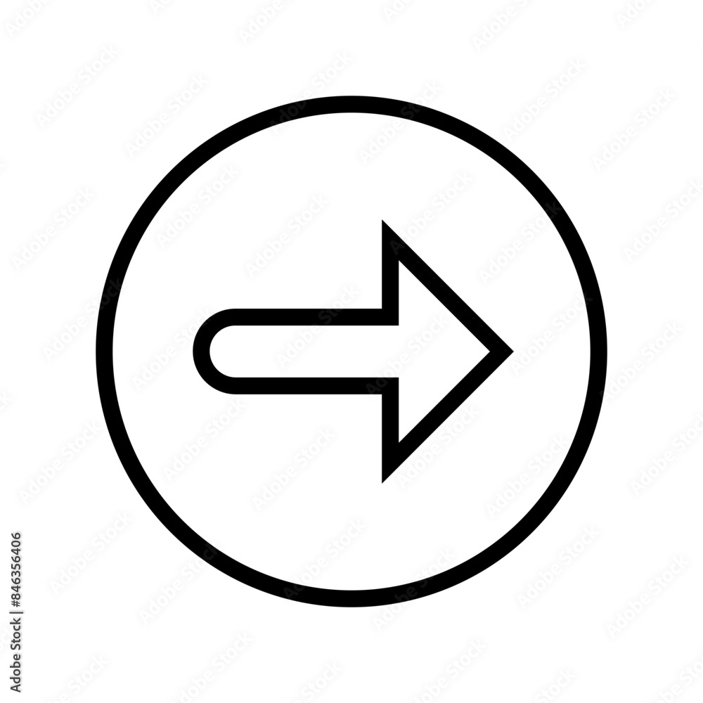 Poster arrow icon perfect for navigation and direction themes