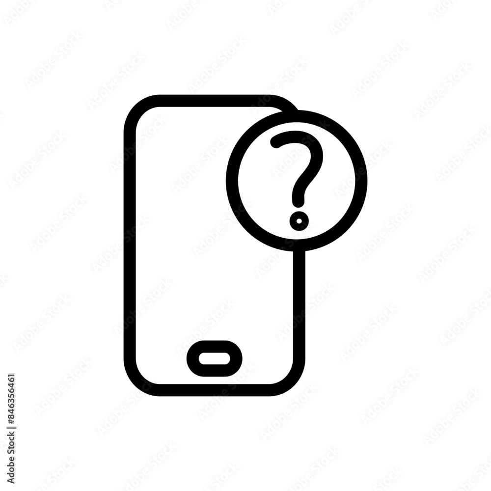 Poster Smartphone Help and Support Icon Perfect for Customer Service and Tech Support Themes