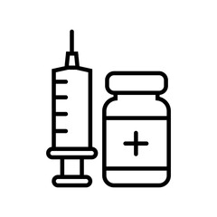 Covid-19 Vaccine Icon Perfect for Healthcare and Immunization Themes