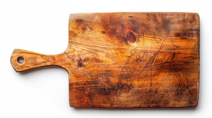 Cutting board isolated white background