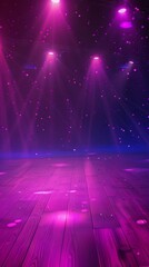 Mesmerizing Violet Lighting for Space Events