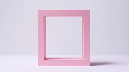 Pink frame empty modern design
