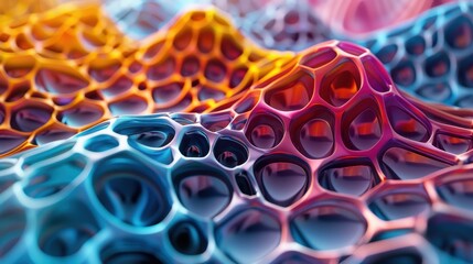 A colorful, abstract image of a wave with a blue and orange swirl