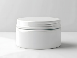 Plastic Cosmetic Jar Label Mockup