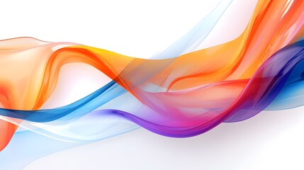 Naklejka premium Mesmerizing Fluid Geometry:Vibrant Abstract Shapes in Dynamic Motion