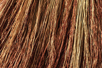 Broom texture background. The texture of the millet broom