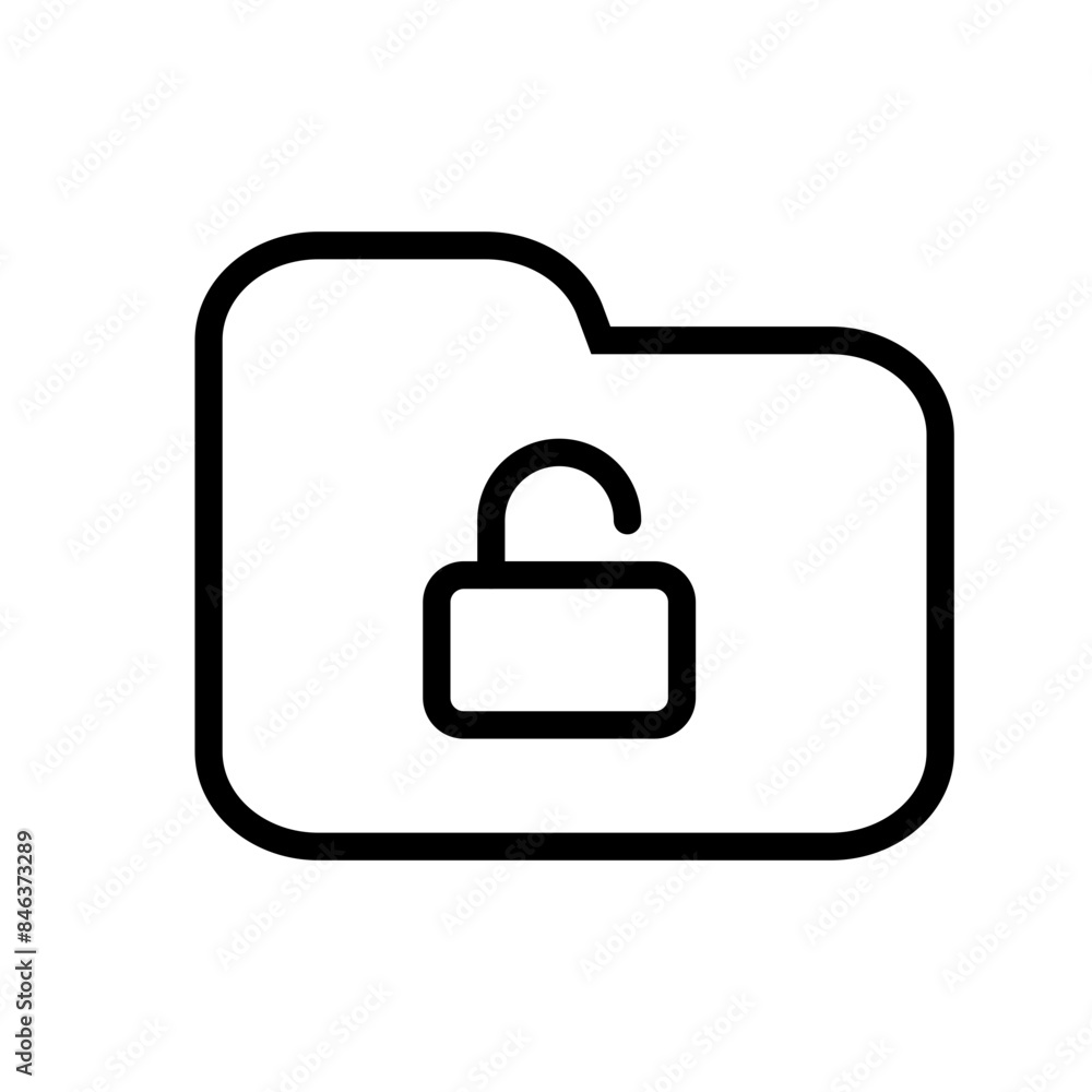 Poster Files and Folders Security Icon Perfect for Data Protection and Privacy Themes