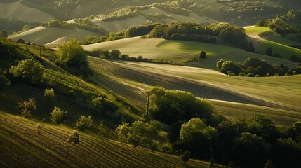 Obraz premium Beautiful Landscape of Le Marche Region Italy : Generative AI