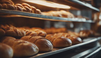 A traditional bakery with fresh bread and pastries on display
