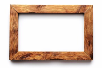 Wooden frame empty modern design