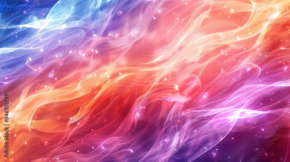 Poster dynamic presentation backdrop with abstract energy lines