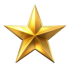 3d golden star. png