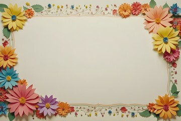 Fototapeta premium Several different shapes of stationery using floral patterns