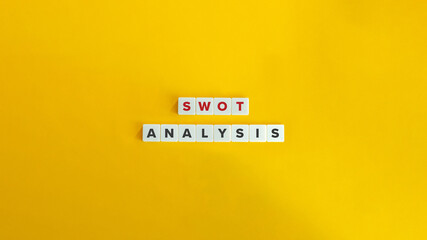 SWOT Analysis Banner. Concept of Identifying Strengths, Weaknesses, Opportunities, and Threats to...