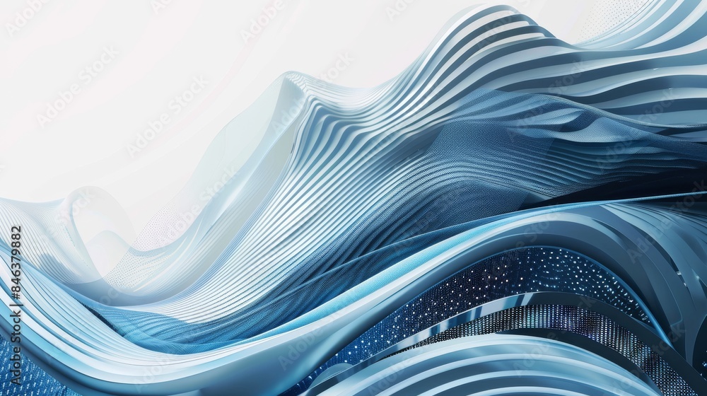Poster modern presentation slide with futuristic patterns