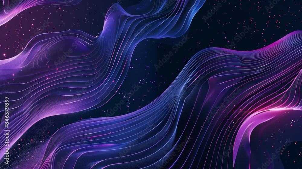 Poster modern presentation slide with futuristic patterns