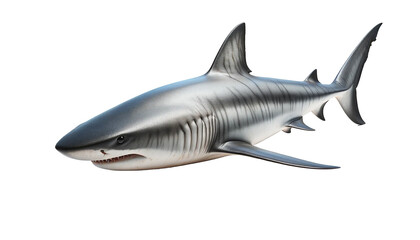 Obraz premium Shark isolated on transparent or white background