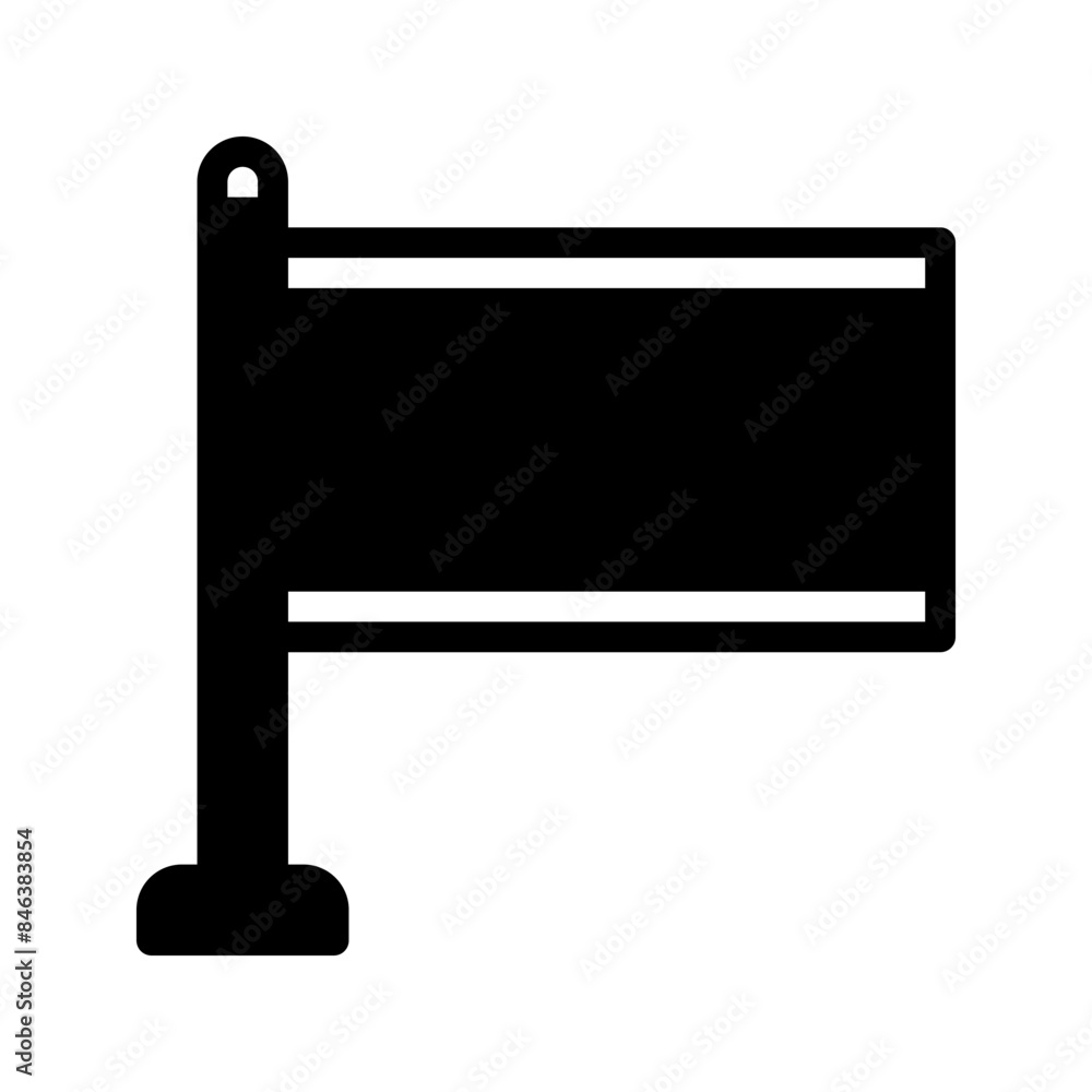 Poster university flag icon. with a soild style. suitable for use on websites, ui and mobile apps.