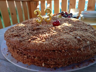 piece of cake birthday thirty three years