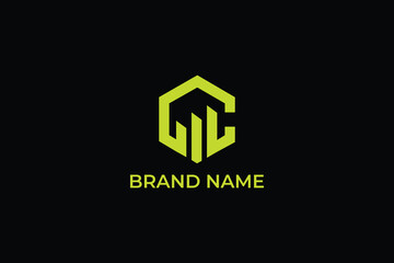 letter C hexagon finance logo, letter C hexagon analytics logo, letter C home icon luxury real estate logo, letter C growth logo