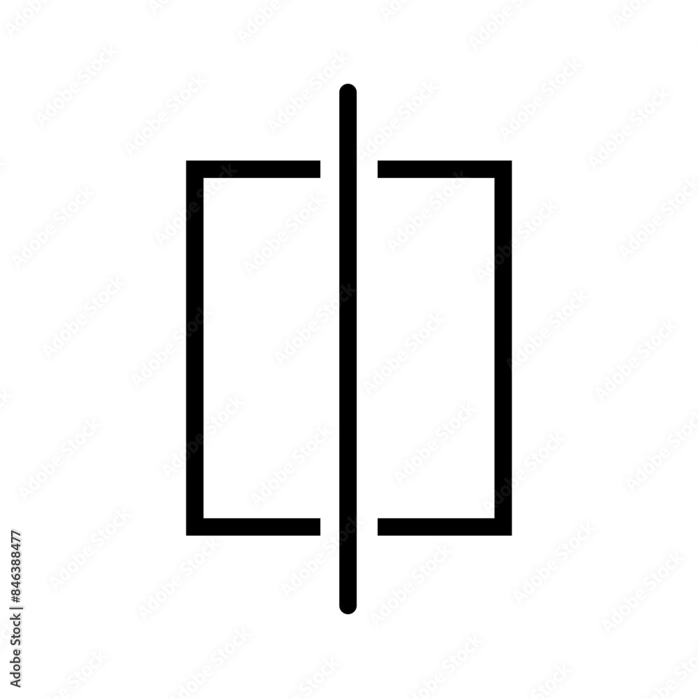 Poster flip icon ideal for orientation and rotation designs