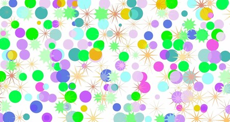 pattern with colorful confetty