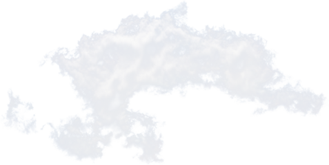 real clouds with transparent background in high resolution, fog
