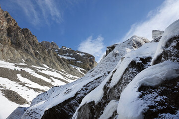 Obraz premium Norway. The landscapes of Svalbard in Springtime